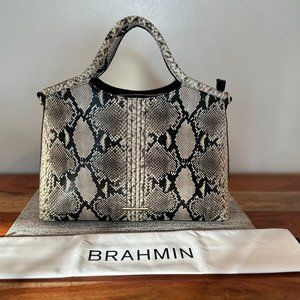 Brahmin Elaine Caviar Felix Satchel